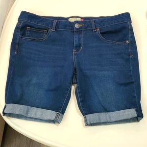 Denim Bermuda shorts
